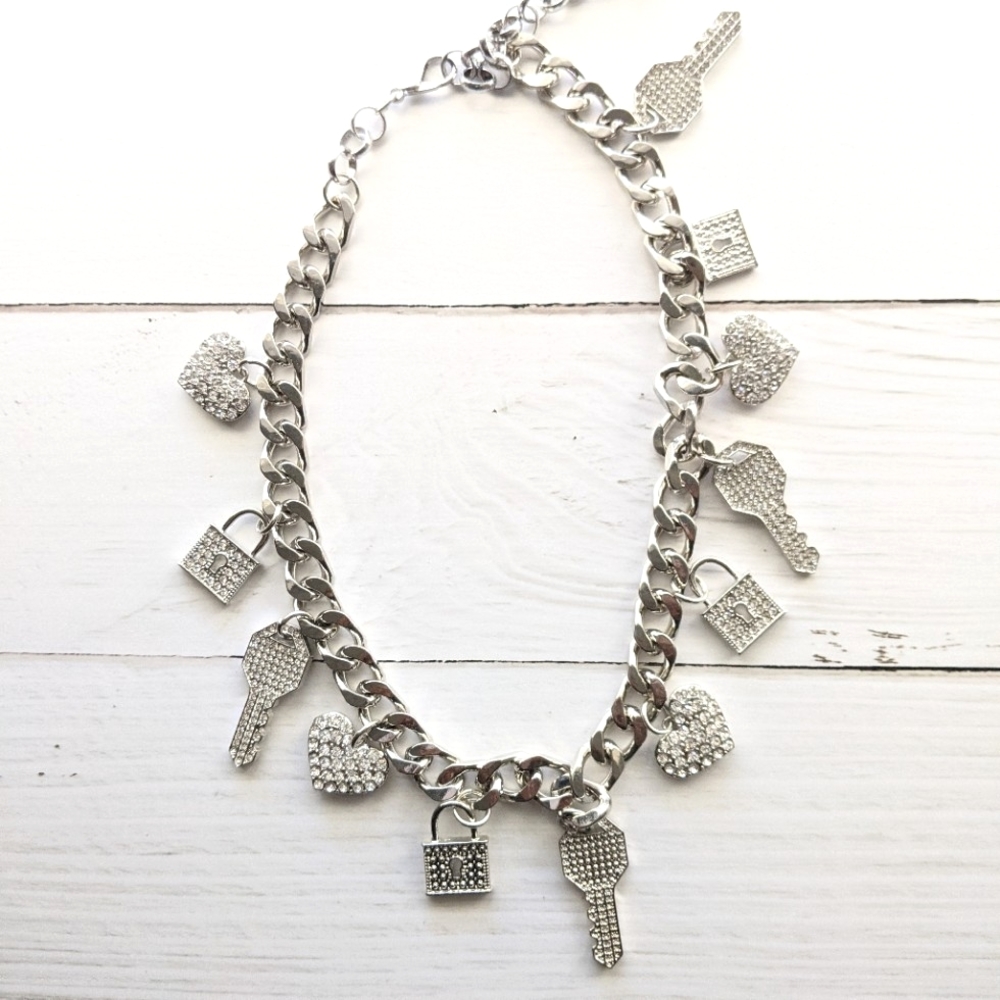 Sassy Jones Amore Link Necklace